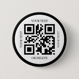 Macaron Rond 5 Cm Create Your Own Qr Code Modern Elegant Simple 