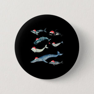 Macaron Rond 5 Cm Créatures Marines Mignonnes Baleines Orca Noël Océ