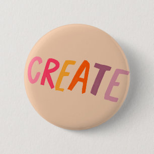 Macaron Rond 5 Cm Créer - Inspirational Reminder Cadeau pour les art
