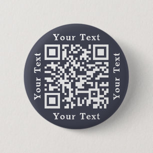 Macaron Rond 5 Cm Créer un code QR d'URL de site Web d'entreprise pe