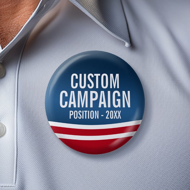 Macaron Rond 5 Cm Créer votre propre conception d'élection - Concept (Custom Campaign Gear -- Create your own election swag for any candidate)