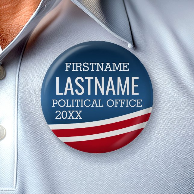 Macaron Rond 5 Cm Créer votre propre conception d'élection - Concept (Campaign Button)