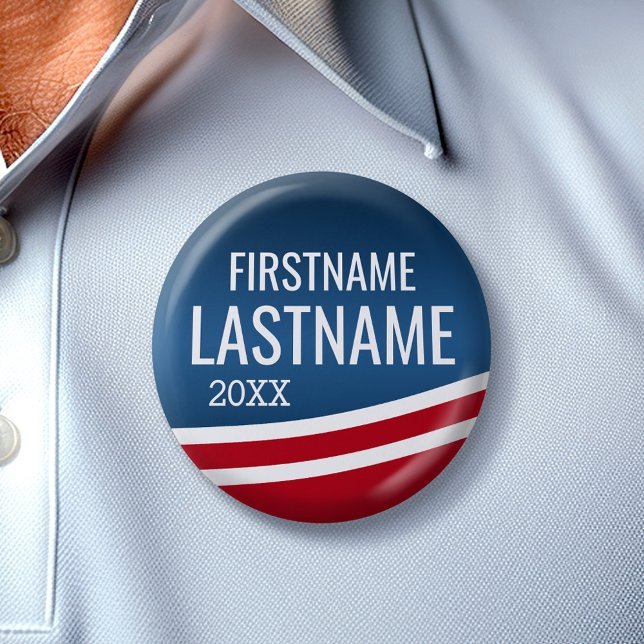 Macaron Rond 5 Cm Créer votre propre conception électorale - Campagn (Create Your Own Campaign Gear for any election)