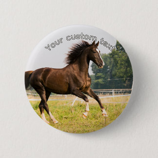 Macaron Rond 5 Cm Créez votre propre photo de cheval de compagnie av