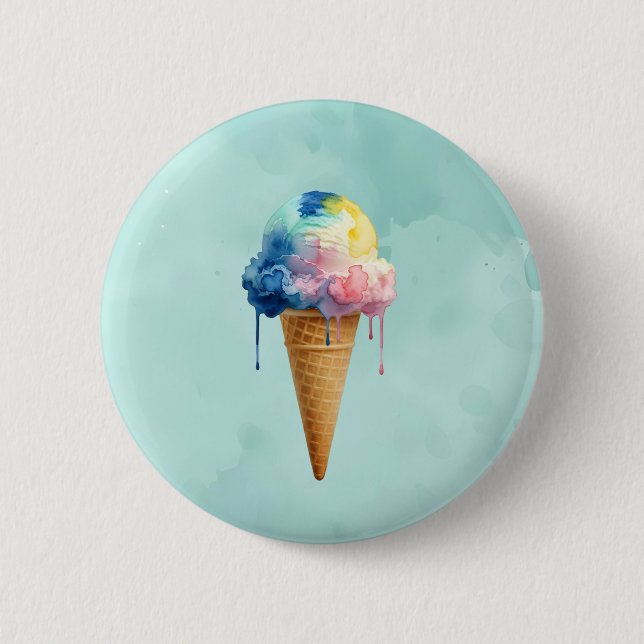Macaron Rond 5 Cm Crème Glacée (Devant)