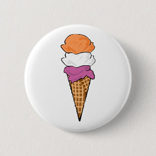 Macaron Rond 5 Cm Crème glacée Lesbian Pride