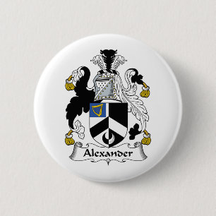 Macaron Rond 5 Cm Crête de famille d'Alexandre