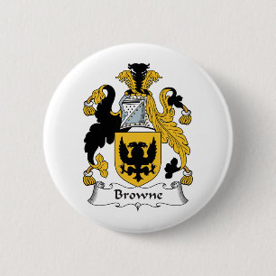 Macaron Rond 5 Cm Crête de famille de Browne