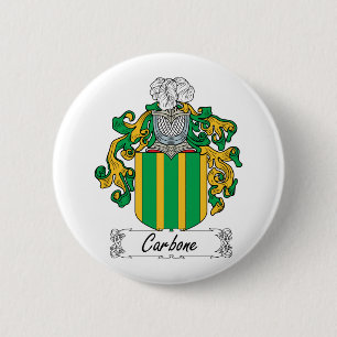 Macaron Rond 5 Cm Crête de famille de Carbone