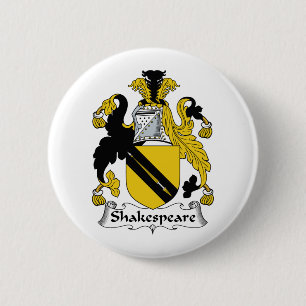 Macaron Rond 5 Cm Crête de famille de Shakespeare