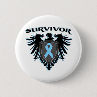 Macaron Rond 5 Cm Crête de survivant de cancer de la prostate
