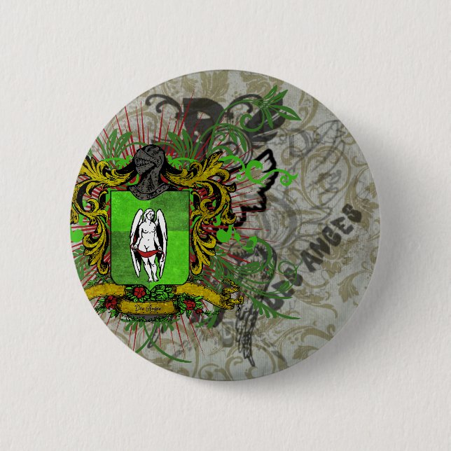 Macaron Rond 5 Cm Crête et motif (Devant)