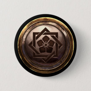 Macaron Rond 5 Cm Crête japonaise (Kamon)