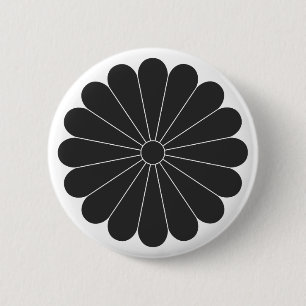 Macaron Rond 5 Cm [Crêtes de famille] Fleurs