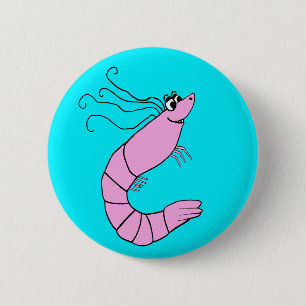 Macaron Rond 5 Cm Crevette mignonne