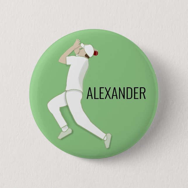 Macaron Rond 5 Cm Cricket (Devant)