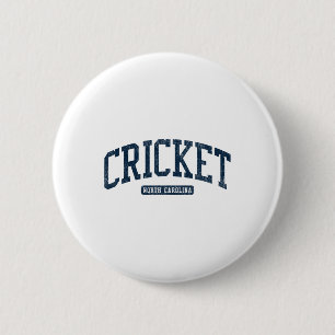 Macaron Rond 5 Cm Cricket Caroline du Nord Nc Style Collège Universi