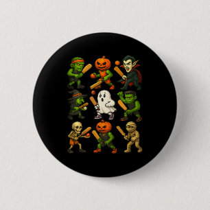 Macaron Rond 5 Cm Cricket Halloween Fantôme Vampire Squelette Costum