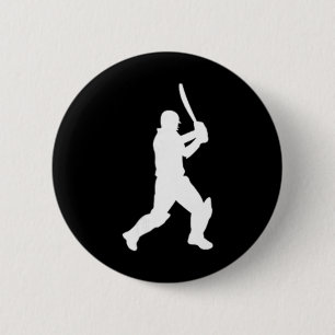 Macaron Rond 5 Cm Cricket Joueur de cricket Joueurs de cricket Tter