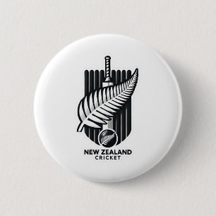 Macaron Rond 5 Cm Cricket néo-zélandais célébrant l'esprit du