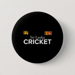 Macaron Rond 5 Cm Cricket Sri Lanka Meilleurs Fans Cadeau Pour Garço