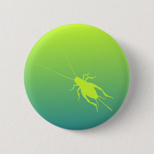 Macaron Rond 5 Cm Cricket vert jaune