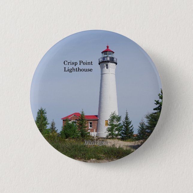 Macaron Rond 5 Cm Crisp Point Lighthouse button (Devant)