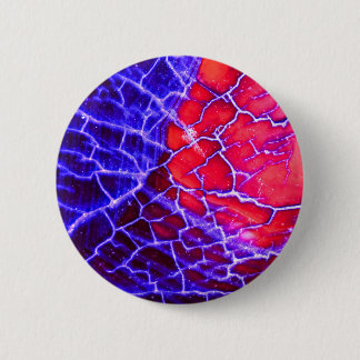 Macaron Rond 5 Cm Cristal de quartz criqué rouge et pourpre