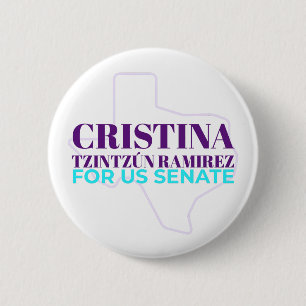 Macaron Rond 5 Cm Cristina Tzintzún Ramirez Pour Le Bouton Du Sénat