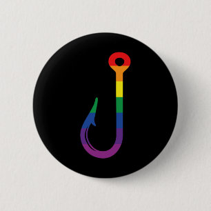 Macaron Rond 5 Cm Crochet LGBT Gay Fierté Arc-en-ciel Plongée Sous-m