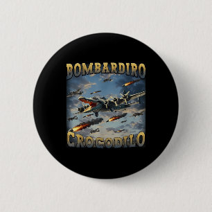 Macaron Rond 5 Cm Crocodile de Bombardino