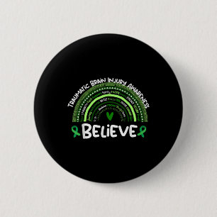 Macaron Rond 5 Cm Croire _ Mois de sensibilisation aux traumatismes 