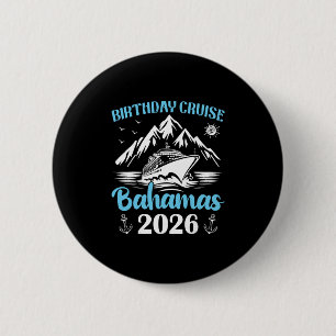 Macaron Rond 5 Cm Croisière d'anniversaire Byhamas 2026 Croisière fa