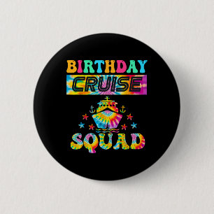 Macaron Rond 5 Cm Croisière d'Anniversaire Croisière Vacances Corres
