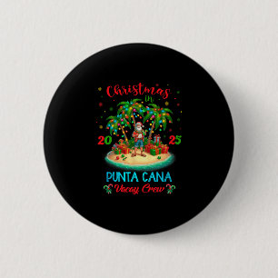 Macaron Rond 5 Cm Croisière de Noël à Punta Cana en République domin