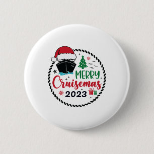 Macaron Rond 5 Cm Croisière de Noël en famille 2023 Merry Cruisemas