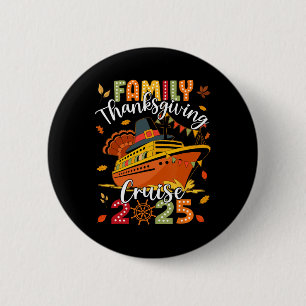 Macaron Rond 5 Cm Croisière de Thanksgiving en famille 2025 Voyage N
