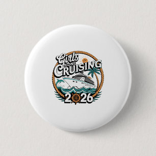 Macaron Rond 5 Cm Croisière de vacances Filles en croisière 2026