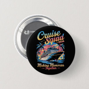 Macaron Rond 5 Cm Croisière d'équipe 2026 Croisière familiale assort