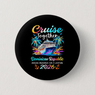 Macaron Rond 5 Cm croisière en république dominicaine 2026 vacances