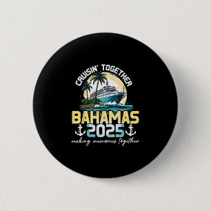 Macaron Rond 5 Cm Croisière ensemble Bahamas 2025
