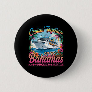 Macaron Rond 5 Cm Croisière Ensemble Bahamas 2025 Family Cruise Baha
