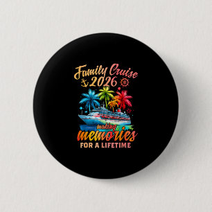 Macaron Rond 5 Cm Croisière familiale 2026 Vacances de croisière fam