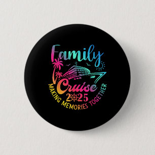 Macaron Rond 5 Cm Croisière familiale Vacances d'été 2025 tenue asso