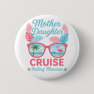 Macaron Rond 5 Cm Croisière mère-fille pour créer des souvenirs