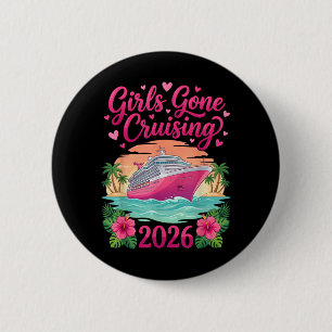 Macaron Rond 5 Cm Croisière pour femmes 2026 Girls Gone Cruising Vac