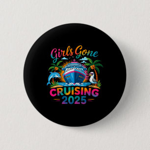 Macaron Rond 5 Cm Croisière pour filles 2025 Vacances sur un bateau
