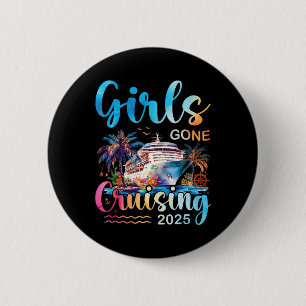 Macaron Rond 5 Cm Croisière pour filles 2025 Vacances sur un bateau 