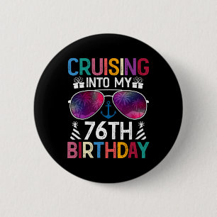 Macaron Rond 5 Cm Croisière Pour Mon 76e Anniversaire Fête de Croisi
