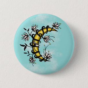 Macaron Rond 5 Cm Croissant de lune enveloppé dans le style de